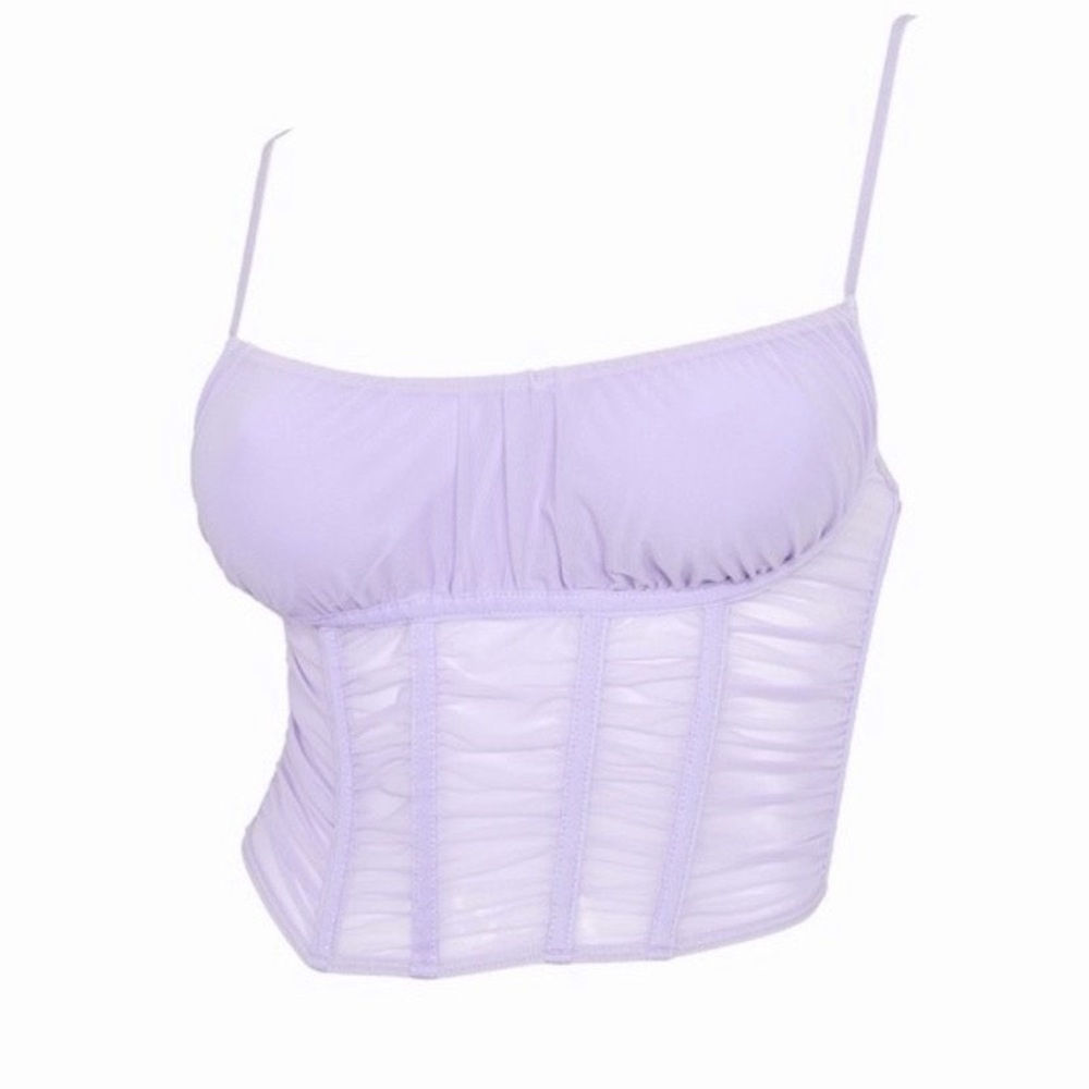 Romanticize Structured Corset Top In Lilac